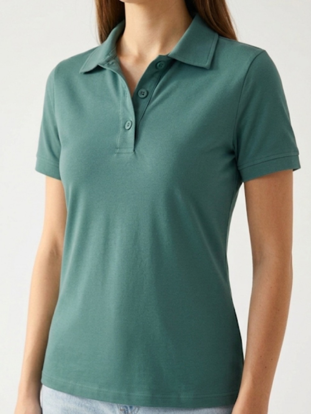 05 L.L Bean 100% Cotton Green Top